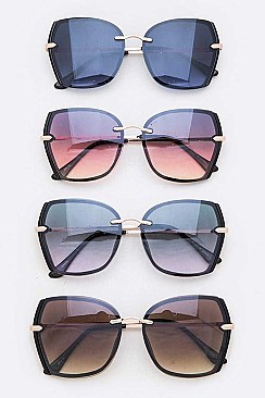 Pack of 12 Iconic Fashion Butterfly Sunglasses Set