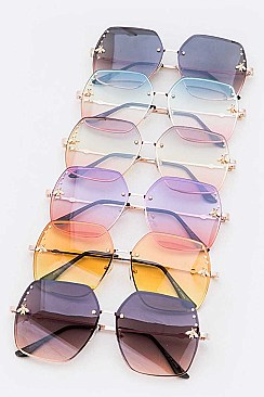 Mix Tint Golden Bee Accent Sunglasses
