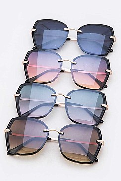 Pack of 12 Iconic Fashion Butterfly Sunglasses Set