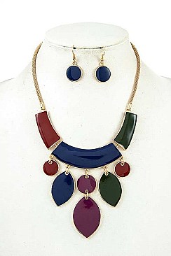 LINK MIX SHAPE NECKLACE SET