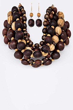 Layered Mix Pearl Necklace Set