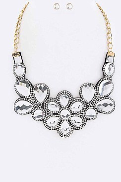 Crystal Statement Necklace Set LAJHN1596