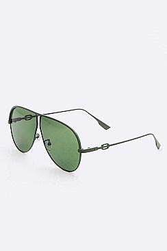 Tinted Aviator Sunglasses Set