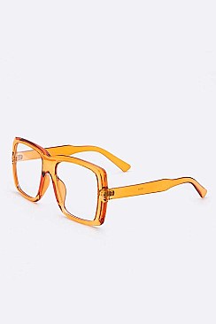 Pack of 12 Clear Lens Rectangular Glasses