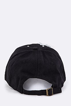 Rhinestone Butterfly Denim Cap