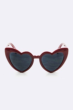 Pack of 12 Pieces Iconic Heart Sunglasses LA113-POP7422