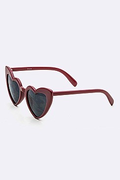 Pack of 12 Pieces Iconic Heart Sunglasses LA113-POP7422