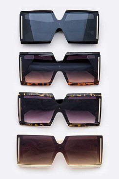 Pack of 12 OVERSIZE SQUARE SUNGLASSES SET