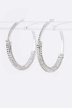 Iconic Rhinestone Hoop Earrings