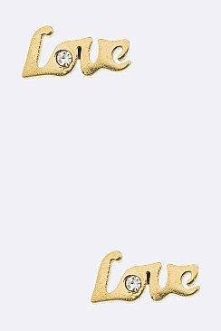 LOVE Stud Earrings