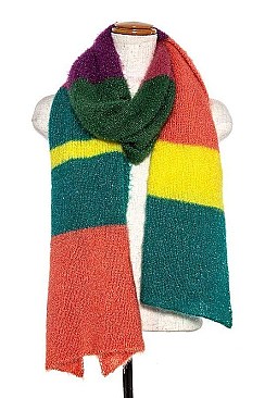 OBLONG POLYESTER MULTI COLOR SCARF