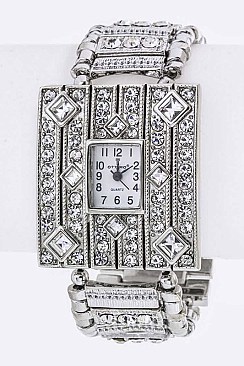 Stylish Iconic Crystal Bracelet Watch LA-OB1219L16