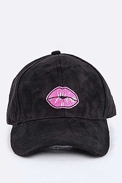 Lips Patch Ultra Suede Cap LA-EMH8595H