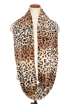 POSH ANIMAL PRINT INFINITY SCARF