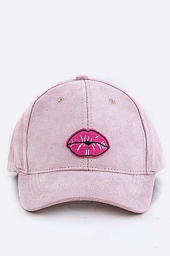 Lips Patch Ultra Suede Cap LA-EMH8595H
