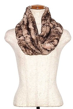 TWISTED ANIMAL TONE INFINITY SCARF
