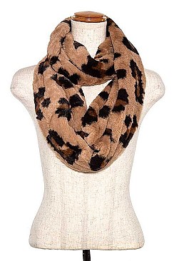 LEOPARD PRINT INFINITY SCARF