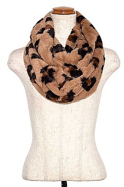 LEOPARD PRINT INFINITY SCARF
