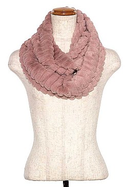 INFINITY LINE FAUX FUR SCARF