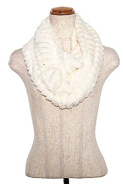 INFINITY LINE FAUX FUR SCARF