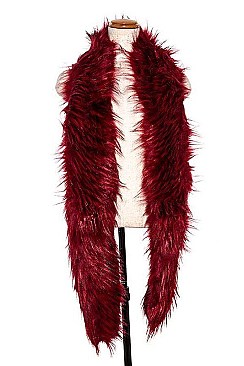 OBLONG FAUX FUR SCARF