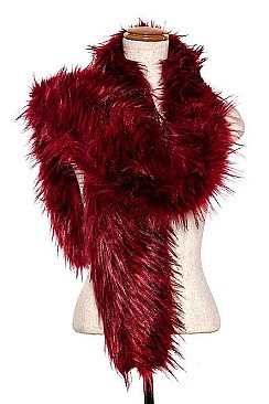 OBLONG FAUX FUR SCARF