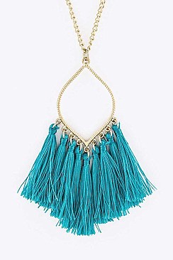 Fringe Tassels Pendant Necklace LA-CN4108