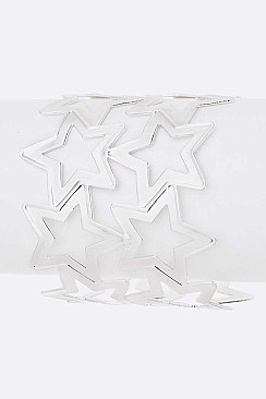 Adjustable Star Cutout Cuff