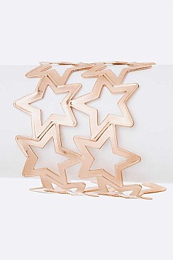 Adjustable Star Cutout Cuff