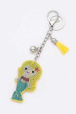 Crystal Little Mermaid Key Chain