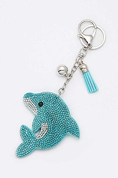 Crystal Dolphin Key Chain