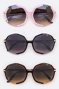 Pack of 12 Iconic Oversize Round Sunglasses