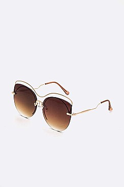 Pack of 12 Brow Bar Butterfly Oversize Sunglasses