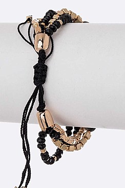 Mix Layer Semi Precious Beads String Bracelet