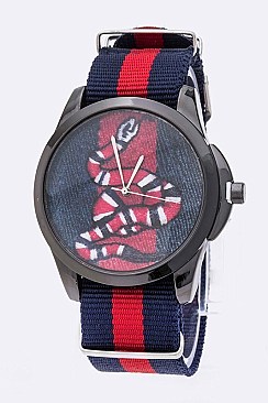 Chic Snake Print Iconic Fashion Watch LA 04-8994
