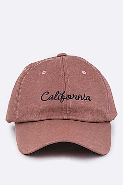 Embroidered California Cap