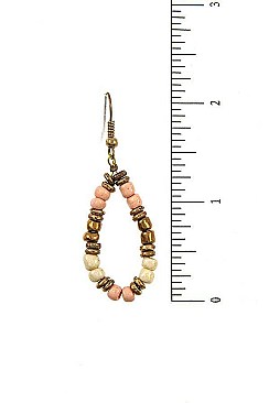 FRINGE BEAD CHAIN ACCENT NECKLACE SET