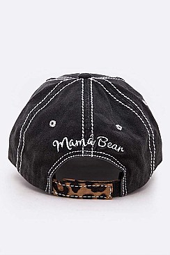Mama Bear Patch Embroidered Vintage Cap
