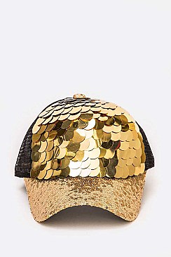 Mix Sequins Fashion Cap LA-1022