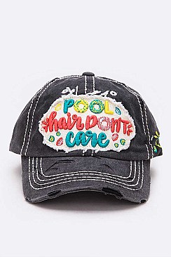 VINTAGE WASH POOL Hair Don't Care Cotton Cap