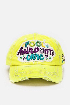 VINTAGE WASH POOL Hair Don't Care Cotton Cap