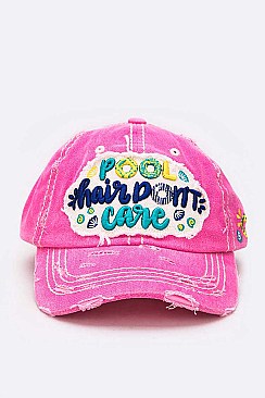 VINTAGE WASH POOL Hair Don't Care Cotton Cap