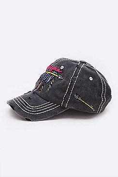 VINTAGE WASH Follow Your Arrow Cotton Cap