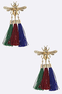 Tasselled Queen Bee Iconic Earrings