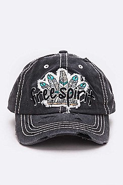 VINTAGE WASH Free Spirit Cotton Cap