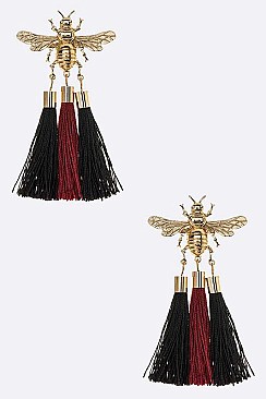 Tasselled Queen Bee Iconic Earrings