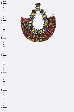 Crystal Baguette Tassel Fashion Earrings