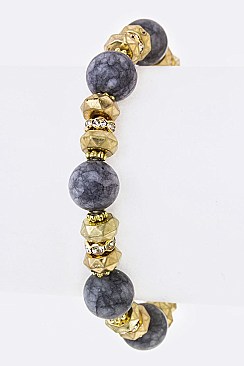 Trendy Mix Beads Stretch Bracelet