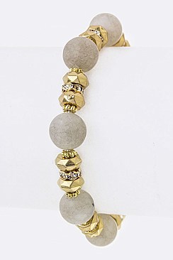 Trendy Mix Beads Stretch Bracelet