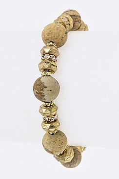 Fashion Mix Beads Stretch Bracelet